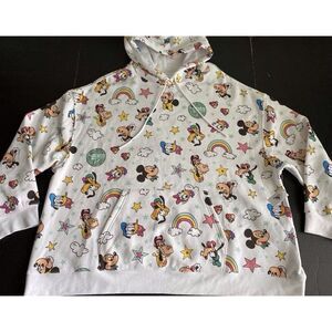 Disney Parks Retro Hoodie Mickey Minnie Mouse Donald Daisy Horace Clarabelle 1X